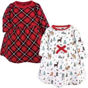 image:imageHudson Baby Girls Cotton DressesWoodland Friends