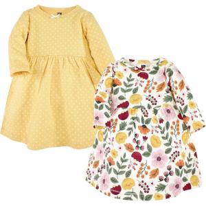 image:imageHudson Baby Girls Cotton DressesYellow Fall Botanical