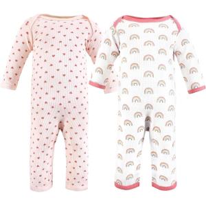 image:imageHudson Baby Unisex Baby Thermal Coveralls 2pkCreative Rainbows