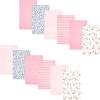 image:imageHudson Baby Unisex Baby Cotton Polyester Flannel Burp Cloths Bundle 12PackLoves Me Deerly