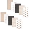 image:imageHudson Baby Unisex Baby Cotton Polyester Flannel Burp ClothsCozy Cutie 10pack