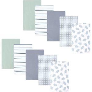 image:imageHudson Baby Unisex Baby Cotton Polyester Flannel Burp ClothsLittle Sea Turtle 10pack