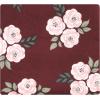 image:imageHudson Baby Unisex Baby Cotton Flannel Receiving Blankets Bundle Strawberries One SizeBurgundy Floral