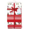 image:imageHudson Baby Unisex Baby Cotton Flannel Receiving Blankets Bundle Strawberries One SizeChristmas Forest