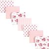 image:imageHudson Baby Unisex Baby Cotton Flannel Receiving Blankets Bundle Strawberries One SizeCream Rose
