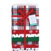 image:imageHudson Baby Unisex Baby Cotton Flannel Receiving Blankets Bundle Strawberries One SizeWhite Tartan