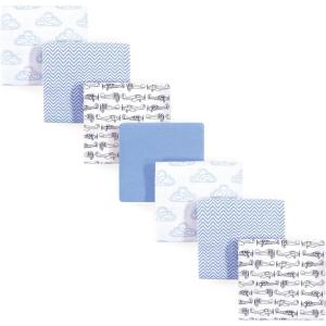 image:imageHudson Baby Unisex Baby Cotton Flannel Receiving Blankets Bundle Strawberries One SizeAirplane