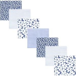image:imageHudson Baby Unisex Baby Cotton Flannel Receiving Blankets Bundle Strawberries One SizeBlue Cosmos