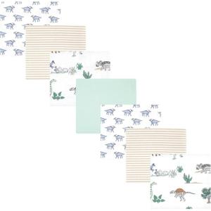 image:imageHudson Baby Unisex Baby Cotton Flannel Receiving Blankets Bundle Strawberries One SizeBoy Dino World