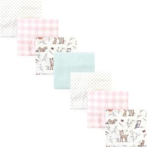 image:imageHudson Baby Unisex Baby Cotton Flannel Receiving Blankets Bundle Strawberries One SizeEnchanted Forest