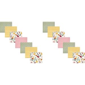 image:imageHudson Baby Unisex Baby Cotton Flannel Receiving Blankets Bundle Strawberries One SizeFall Botanical