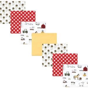 image:imageHudson Baby Unisex Baby Cotton Flannel Receiving Blankets Bundle Strawberries One SizeGirl Farm