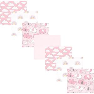 image:imageHudson Baby Unisex Baby Cotton Flannel Receiving Blankets Bundle Strawberries One SizeGirl New Elephant