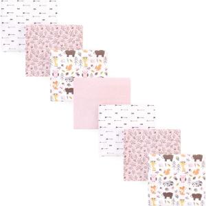 image:imageHudson Baby Unisex Baby Cotton Flannel Receiving Blankets Bundle Strawberries One SizeGirl Pinecone