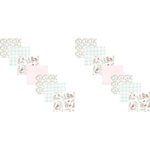 image:imageHudson Baby Unisex Baby Cotton Flannel Receiving Blankets Bundle Strawberries One SizeGirl Woodland Pals