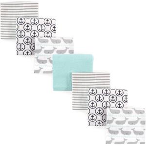 image:imageHudson Baby Unisex Baby Cotton Flannel Receiving Blankets Bundle Strawberries One SizeGray Whale