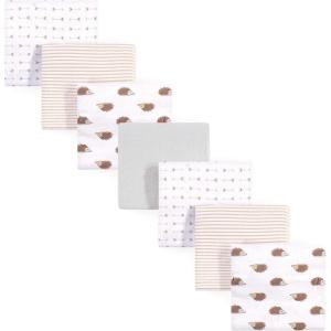image:imageHudson Baby Unisex Baby Cotton Flannel Receiving Blankets Bundle Strawberries One SizeHedgehog