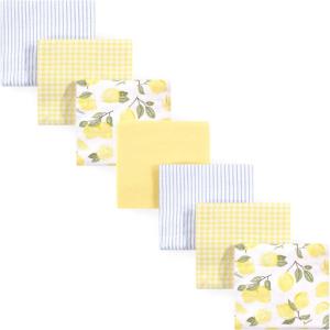 image:imageHudson Baby Unisex Baby Cotton Flannel Receiving Blankets Bundle Strawberries One SizeLemons