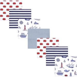 image:imageHudson Baby Unisex Baby Cotton Flannel Receiving Blankets Bundle Strawberries One SizeLighthouse