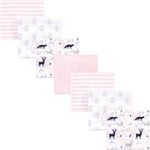 image:imageHudson Baby Unisex Baby Cotton Flannel Receiving Blankets Bundle Strawberries One SizeLinocut Woodland Girl