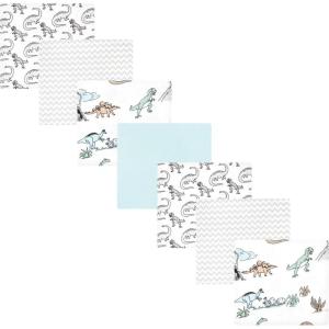 image:imageHudson Baby Unisex Baby Cotton Flannel Receiving Blankets Bundle Strawberries One SizeNeutral Dino World