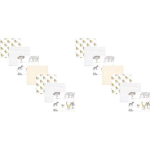 image:imageHudson Baby Unisex Baby Cotton Flannel Receiving Blankets Bundle Strawberries One SizeNeutral Safari World