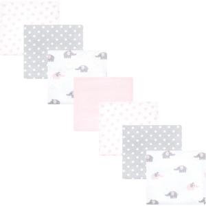image:imageHudson Baby Unisex Baby Cotton Flannel Receiving Blankets Bundle Strawberries One SizePink Gray Elephant