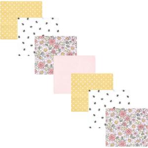 image:imageHudson Baby Unisex Baby Cotton Flannel Receiving Blankets Bundle Strawberries One SizePink Yellow Pretty Floral