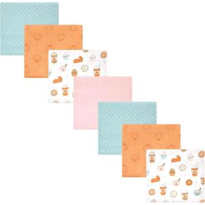 image:imageHudson Baby Unisex Baby Cotton Flannel Receiving Blankets Bundle Strawberries One SizePumpkin Spice
