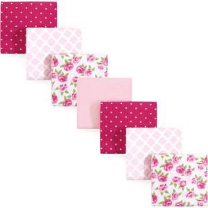 image:imageHudson Baby Unisex Baby Cotton Flannel Receiving Blankets Bundle Strawberries One SizeRose