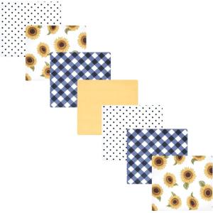 image:imageHudson Baby Unisex Baby Cotton Flannel Receiving Blankets Bundle Strawberries One SizeSunflower