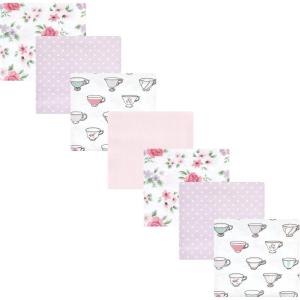 image:imageHudson Baby Unisex Baby Cotton Flannel Receiving Blankets Bundle Strawberries One SizeTea Party