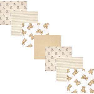 image:imageHudson Baby Unisex Baby Cotton Flannel Receiving Blankets Bundle Strawberries One SizeTeddy Bears