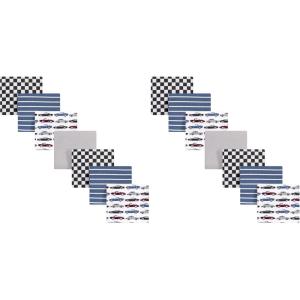 image:imageHudson Baby Unisex Baby Cotton Flannel Receiving Blankets Bundle Strawberries One SizeVintage Cars