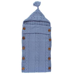 image:imageHudson Baby Unisex Baby Knitted Baby Lounge Stroller Wrap Sack Blushing Bride One SizeCoronet Blue