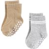 image:imageHudson Baby Baby 8pack Cotton Rich Newborn and Terry SocksAthletic Stripe Neutral