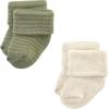 image:imageHudson Baby Baby 8pack Cotton Rich Newborn and Terry SocksBlue Sage Stripe