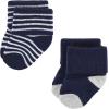 image:imageHudson Baby Baby 8pack Cotton Rich Newborn and Terry SocksMom Dad Boy Navy Red