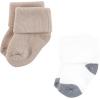 image:imageHudson Baby Baby 8pack Cotton Rich Newborn and Terry SocksNeutral Heel Toe