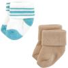 image:imageHudson Baby Baby 8pack Cotton Rich Newborn and Terry SocksSports Stripes