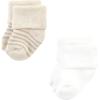 image:imageHudson Baby Baby 8pack Cotton Rich Newborn and Terry SocksTeal Brown Stripe