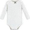 image:imageHudson Baby Baby Girls Cotton Longsleeve Bodysuits 3packBuffalo Plaid Gold
