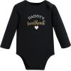 image:imageHudson Baby Baby Girls Cotton Longsleeve Bodysuits 3packMom Dad Toile