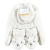 image:imageHudson Baby Baby Hudson Baby Unisex Baby Trapper Hat Mitten and Bootie SetCream Bear