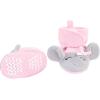 image:imageHudson Baby Baby Hudson Baby Unisex Baby Trapper Hat Mitten and Bootie SetPink Gray Elephant