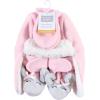 image:imageHudson Baby Baby Hudson Baby Unisex Baby Trapper Hat Mitten and Bootie SetPink Gray Elephant