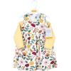 image:imageHudson Baby Girls Quilted Cardigan and DressFall Botanical