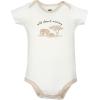 image:imageHudson Baby Infant Boys Cotton Bodysuits 5Pack Beige Safari Newborn
