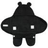 image:imageHudson Baby Unisex Baby Animal Sherpa Baby Outdoor Stroller Sack Wrap Black One SizeBlack