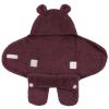 image:imageHudson Baby Unisex Baby Animal Sherpa Baby Outdoor Stroller Sack Wrap Black One SizeBurgundy